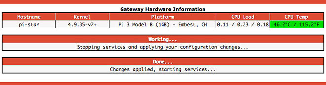 Apply configuration changes